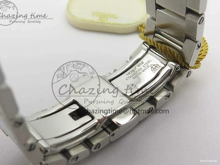 0218 Speedmaster ’57 Co-Axial OMF 1:1 Best Edition White Dial RG Markers On SS Bracelet A WellDesigned 8144